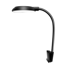 어항 클립온 라이트 클램프 수족관 조명 LED 비드 화이트 및 블루 조명 360도 회전 5W USB 플러그, 1개