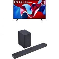 LG 83인치급 OLED evo C4시리즈 스마트TV 4K 세서 매직리모트 적용 평면화면 OLED83C4PUA 2024 IMAX 강화 돌비 애트모스가 C TV용 운드바 SC9S