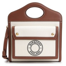 [버버리] 미니 로고 그래픽 POCKET BAG 8028062 여자 포켓백