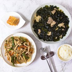 FP 아임셰프 소고기 미역국 & 고기잡채 585g 냉동 밀키트, 1개