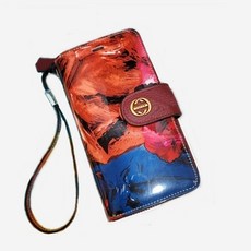 가방나라 [세일] 에나멜 플라워 지갑형 폰케이스 전기종 핸드폰 케이스 가방