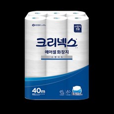 유한킴벌리 에어셀 스탠다드 화장지 45086 40MX24롤, 24개, 본상품선택