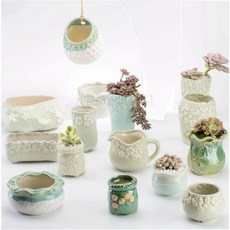 kirahosi 레트로화분 다육화분 미니화분 도자기화분 286호+덧신증정 BD9jvv0s, 사진색1