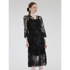 Twilight sequin dress (Black) - 트와일라잇드레스