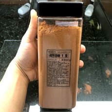 [알파피쉬] 러브라바 1호 500g (1000ml) 고급용기 계량스푼 포함 양어장사료