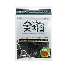 덴트픽 대나무 숯 일회용 치실, 1개