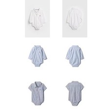 갭키즈 베이비 024개월 옥스퍼드 셔츠 바디수트 3종 택11077104
