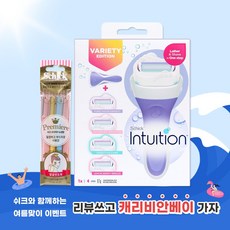 쉬크 인튜이션 코코넛 혼합기획팩(날4입+면도기) + 눈썹칼 4입, 단품