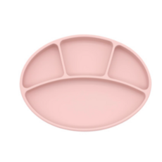 블루마마 실리콘 유아 흡착식판, 핑크, 단품