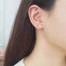 크림진주귀걸이