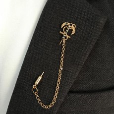 제니블링 노블레스 부토니에 부로치 와펜 남자 정장 악세사리