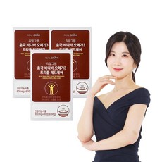 리얼그램 홍국 바나바 오메가3 혈행 혈당 혈중 콜레스테롤 영양제 1병 1개월분, 3개, 60정