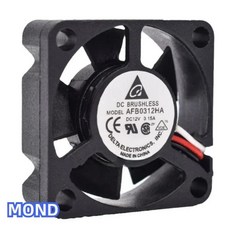 AFB0312HA 서브 선풍기 델타 DC12V 볼 인버터 냉각 0.15A 3010 3cm, [01] AFB0312HA 2wire
