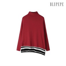 [블루페페] 언발 니트탑 P201KSK702_RD