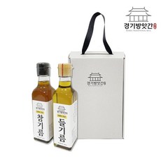 경기방앗간 저온압착방식 방앗간 국산 통깨 진한 참기름 들기름 300ml 세트(국산), 1.국산 참기름들기름 세트(300mlx2), 1세트