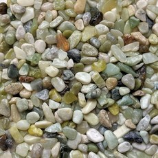 미드웨스트 하스 천연 장식 광택 제이드 조약돌 38 자갈 사이즈 2파운드 백, 10-lb Bag