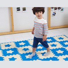 블루별 넌슬립 안전 놀이방 퍼즐 매트 10p 아기매트 추천 아기방매트 놀이방매트 메트