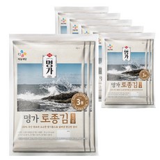 씨제이제일제당(주) 명가 토종김 참기름 전장김 20g x 3봉 x 5묶음, 5개