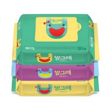 방그레 베이직 휴대용 20매 물티슈 휴대용