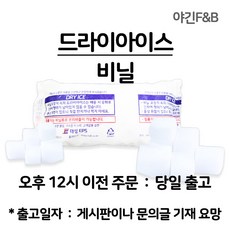 드라이아이스 10조각(비닐 or 부직포) (12시전당일출고*희망출고일게시판문의글), 24개