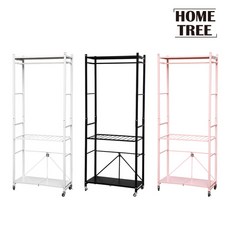 [KT알파쇼핑][1세트] 홈트리 올인원 드레스룸 행거 [3컬러], 화이트