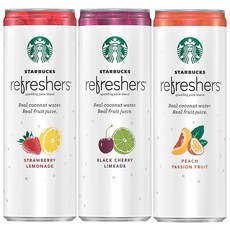 Starbucks 코코넛워터 리프레셔 3종 Refresher Coconut Water 12oz(340ml) 12팩, 1개