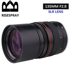 RISESPRAY 망원 프라임 렌즈 캐논호환 1300D 6D 6DII 7DII 77D 760D 800D 60D 70D 80D 5DIV 5DIII 니콘호환 DSLR 카메라용 135m