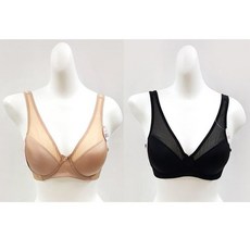 74 다채르AKCA / 풀컵 시스루 브레지어 브라팬티셋트 여자속옷세트 심리스브라 심플/베이직 디자인