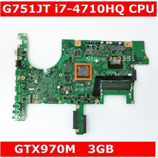 G751JT 함께 i7 4710HQ CPU GTX970M 3GB ASUS ROG G751 G751J G751JY G751JT G751JM G751JS 노트북 마더 보드 100%, 1개, 단일, 단일