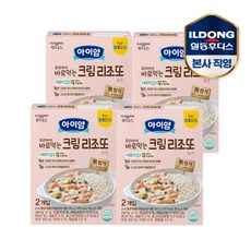 [일동후디스(주)] 아이얌 우리아이 바로먹는 크림 리조또 소스 180g 4개, 상세 설명 참조, 90g