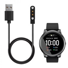 스마트 워치 충전기 샤오미 Haylou Solar LS05 LS02 LS01 Dock 케이블 용 마그네틱 USB 충전, Haylou Solar LS01, 1개