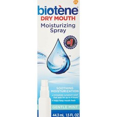 Biotene 젠틀 민트 모이스춰 라이징 입 구강 건조(2팩), 1세트