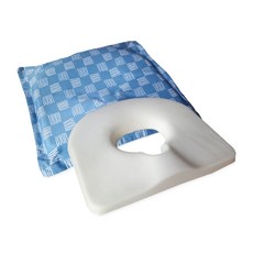 메디큐 회음부방석 국산 원좌방석 휠체어 산모용 산모방석 치질방석 42cm 커버포함