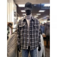 버커루 남성 오버핏 플란넬 투포켓 체크 셔츠 자켓 SH55-31 백화점 아울렛 (4469472)