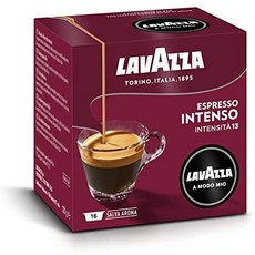 Lavazza 라바짜 A Modo Mio 커피 포드 에스프레소 Dek Cremoso 디카프 16개입 16팩 256캡슐-53310, 단일옵션, 04.인 텐소
