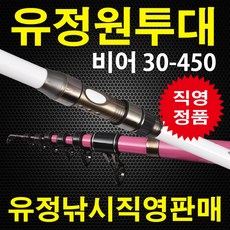 유정피싱 비어 텔레 서프 원투 낚시대 30-450 + 케이스, 형광그린(낚시대)