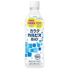 아사히 음료 카라다 칼피스 BIO 체지방과 내장지방을 줄이는 것을 돕는다 기능성 표시 식품 430밀리리터(x24), 24개, 430ml