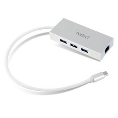 챠밍 NEXT-TC343LAN USB C타입 기가랜카드 plus 3포트 USB허브, NEXT TC343LAN