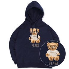 JYFASHIOIN SMART BEAR 후드티 곰돌이 그래픽 남녀공용 오버핏 후드 티셔츠
