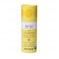 Aura Cacia Solar Plexus Chakra Roll-On 아우라카시아 솔라 플렉서스 차크라 롤온 0.31oz(9.2ml) 아로마오일, 1개