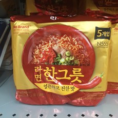 노브랜드 라면 한그릇 얼큰하고 진한 맛 115g x 5봉 2세트, 총수량, 10봉지