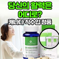 네추럴메이드 멀티 비타민 미네랄 선물세트 부모님 선물, 2병, 1445mg