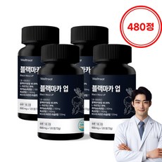 웰트릿 블랙마카업 L아르기닌 함유, 120정, 4개