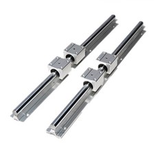 원통형 가이드레일 SBR 목공 슬라이드 지지대, 직경20x1.8m(2레일-4슬라이더-2렌치), 1개