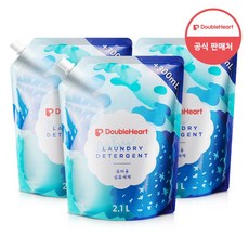 더블하트 유아용 섬유세제 리필 1L 유아 세제, 2L, 3개