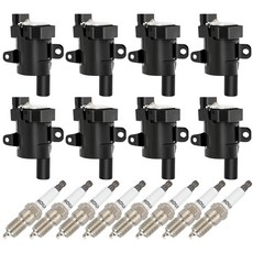 ECCPP Ignition Coil Coils&iridium Spark Plugs 12622553 1 for Chevrolet for Buick for Cadillac Tahoe, ECCPP Ignition Coil Coils&irid