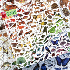 eeBoo 레인보우 월드 1000피스 직소퍼즐, free, one color