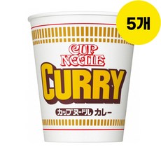 닛신 컵누들 카레 라면 87g, 5개