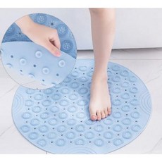 욕실매트 발바닥 샤워브러쉬 지압판 발건강 발매트, No.02 만능욕실발판 스카이, 1개