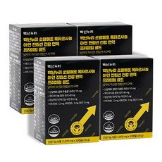 백년누리 쏘팔메토 옥타코사놀 아연 전립선 건강 면역 프리미엄 골드, 4박스, 30캡슐